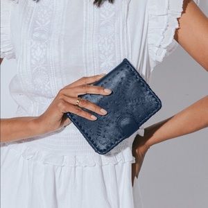 Navy Cleobella Mexican Wallet